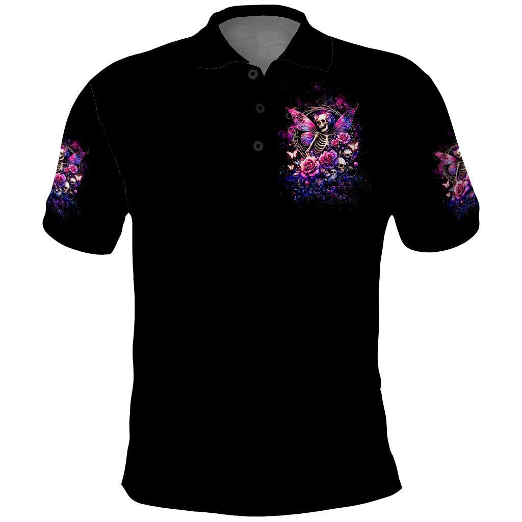 Fairy Skull Polo Shirt Let Karma Handle Their Fate