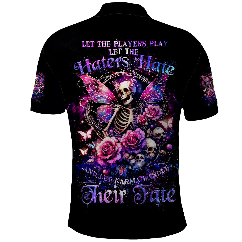 Fairy Skull Polo Shirt Let Karma Handle Their Fate