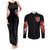 Evil Angel Skull Couples Matching Tank Maxi Dress and Long Sleeve Button Shirt Even The Devil Was Once An Angel