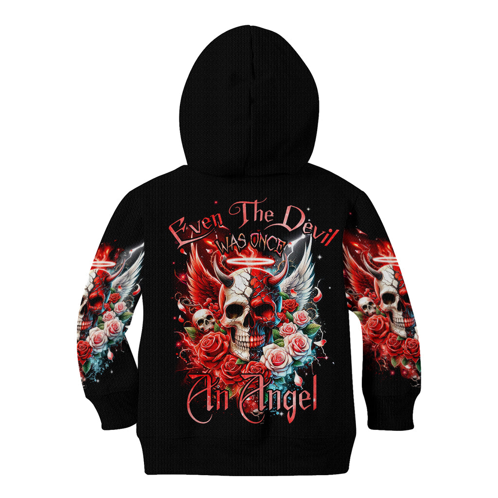 Evil Angel Skull Kid Hoodie Even The Devil Was Once An Angel
