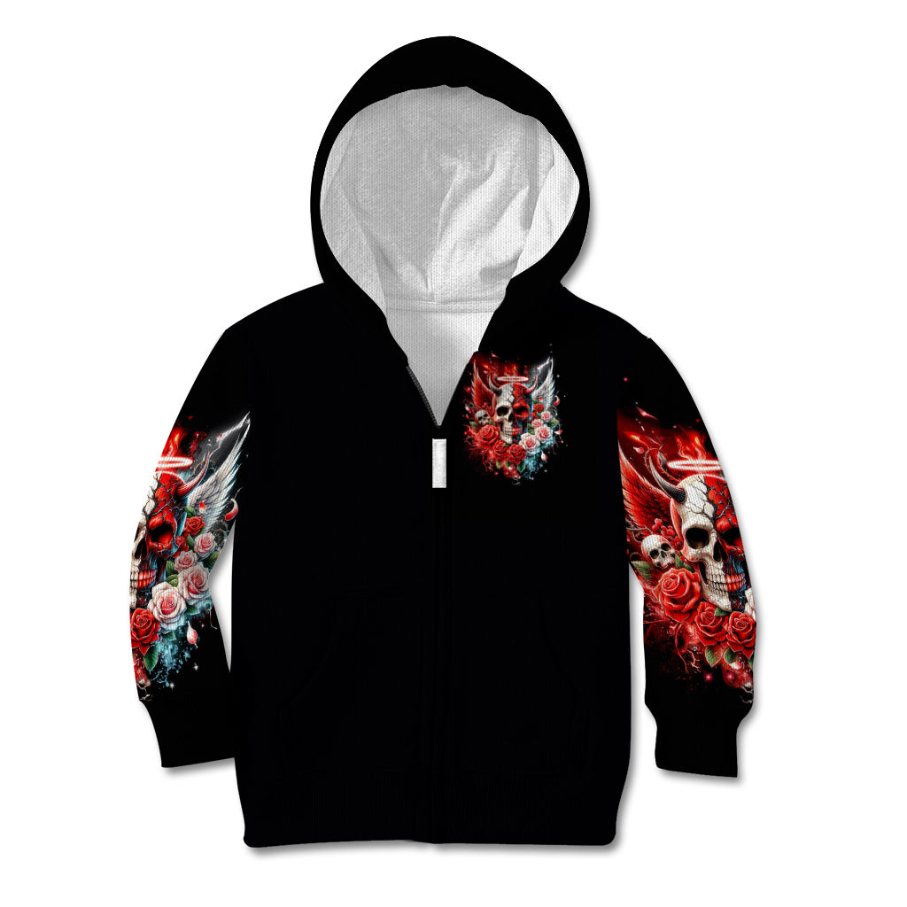 Evil Angel Skull Kid Hoodie Even The Devil Was Once An Angel