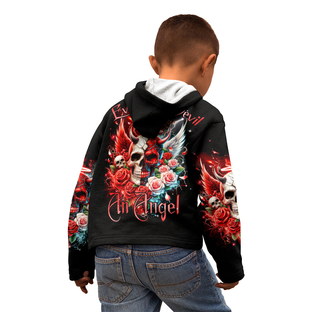 Evil Angel Skull Kid Hoodie Even The Devil Was Once An Angel