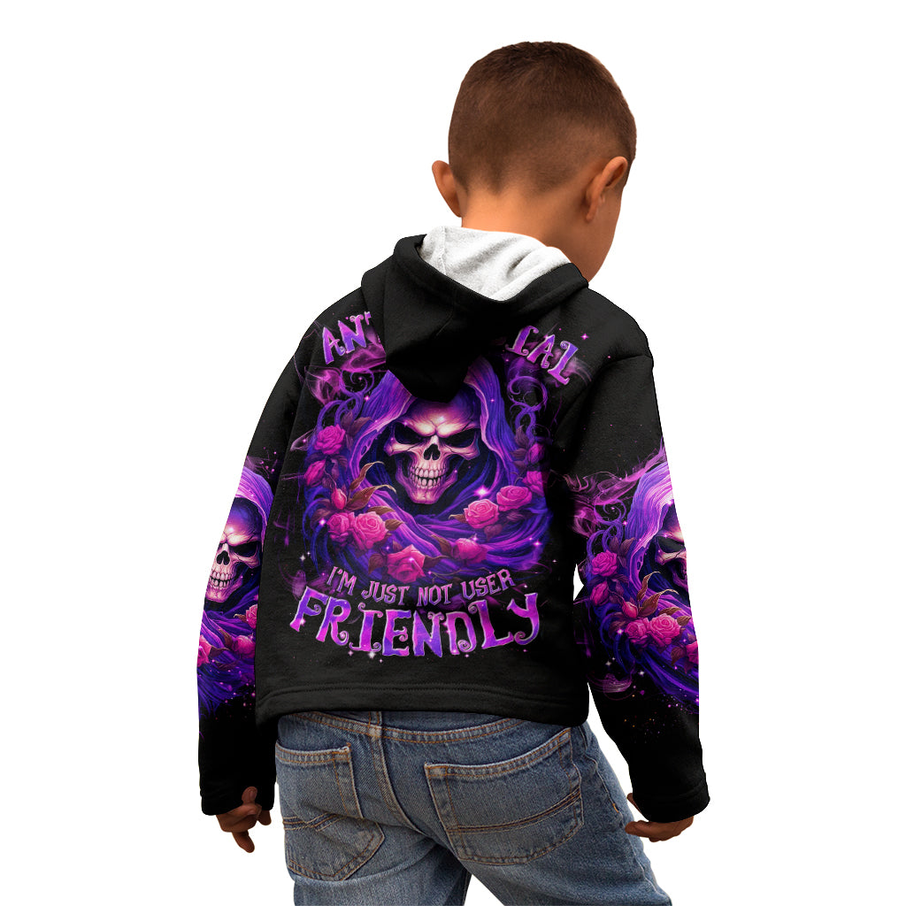 Reaper Skull Kid Hoodie I'm Not Ant-Social I'm Just Not User Friendly