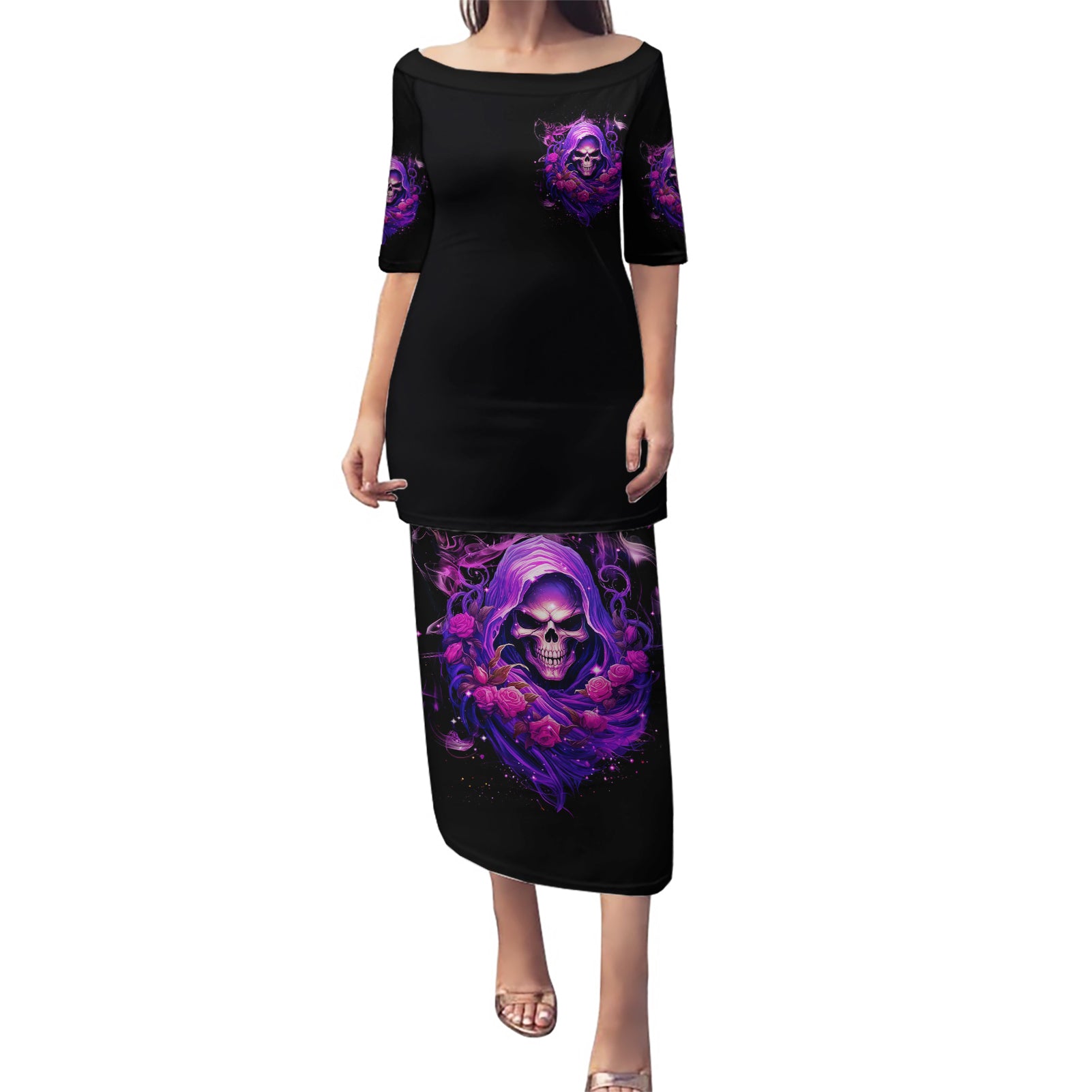 Reaper Skull Puletasi I'm Not Ant-Social I'm Just Not User Friendly