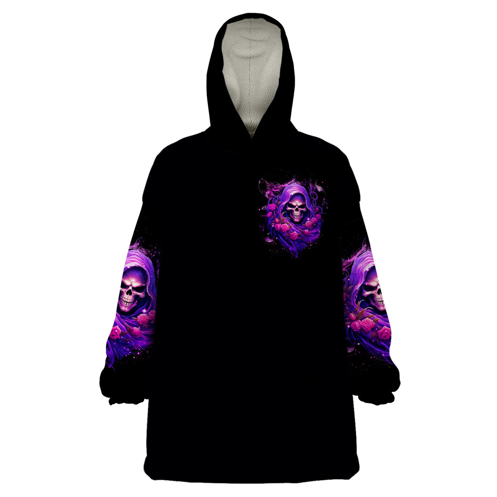 Reaper Skull Wearable Blanket Hoodie I'm Not Ant-Social I'm Just Not User Friendly