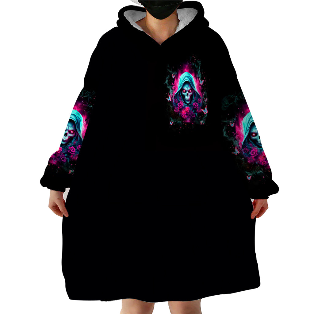 Witch Skull Wearable Blanket Hoodie The Good Girl In Me Got Tired Of The Bullshit