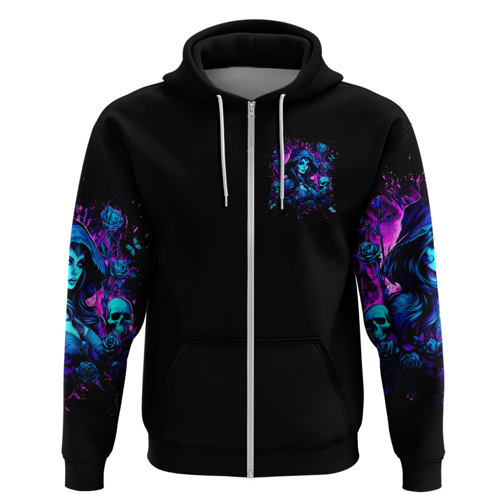 Witch Skull Zip Hoodie Assuming Was Like Most Girls Was Your First Mistake