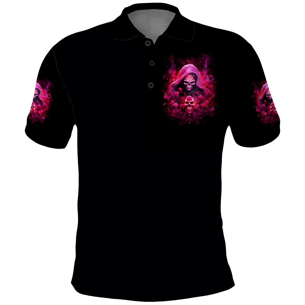 Witch Skull Polo Shirt I'm Not Ant-Social I'm Just Not User Friendly