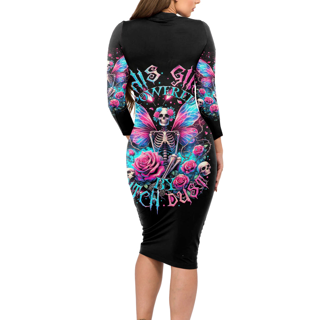 Fairy Skull Long Sleeve Bodycon Dress This Girl Powered By Bitch Dust