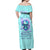 Flower Skull Off Shoulder Maxi Dress I'm A Bitch With A Low Bullshiit Tolrange Don't Try Me