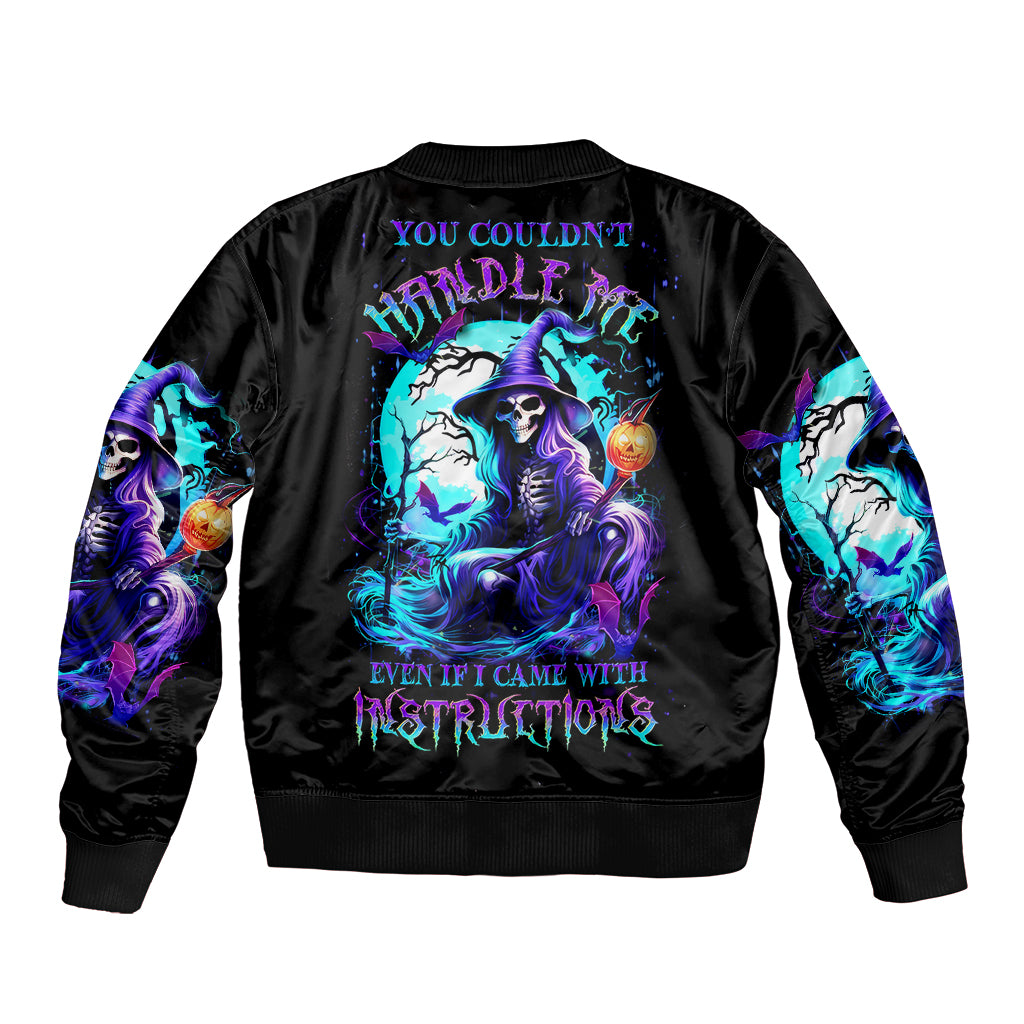 witch-skull-sleeve-zip-bomber-jacket-you-couldnt-handle-me-even-with-intrustions