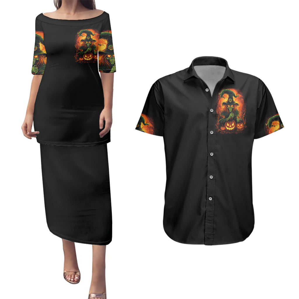 witch-skull-couples-matching-puletasi-dress-and-hawaiian-shirt-zero-fucking-given