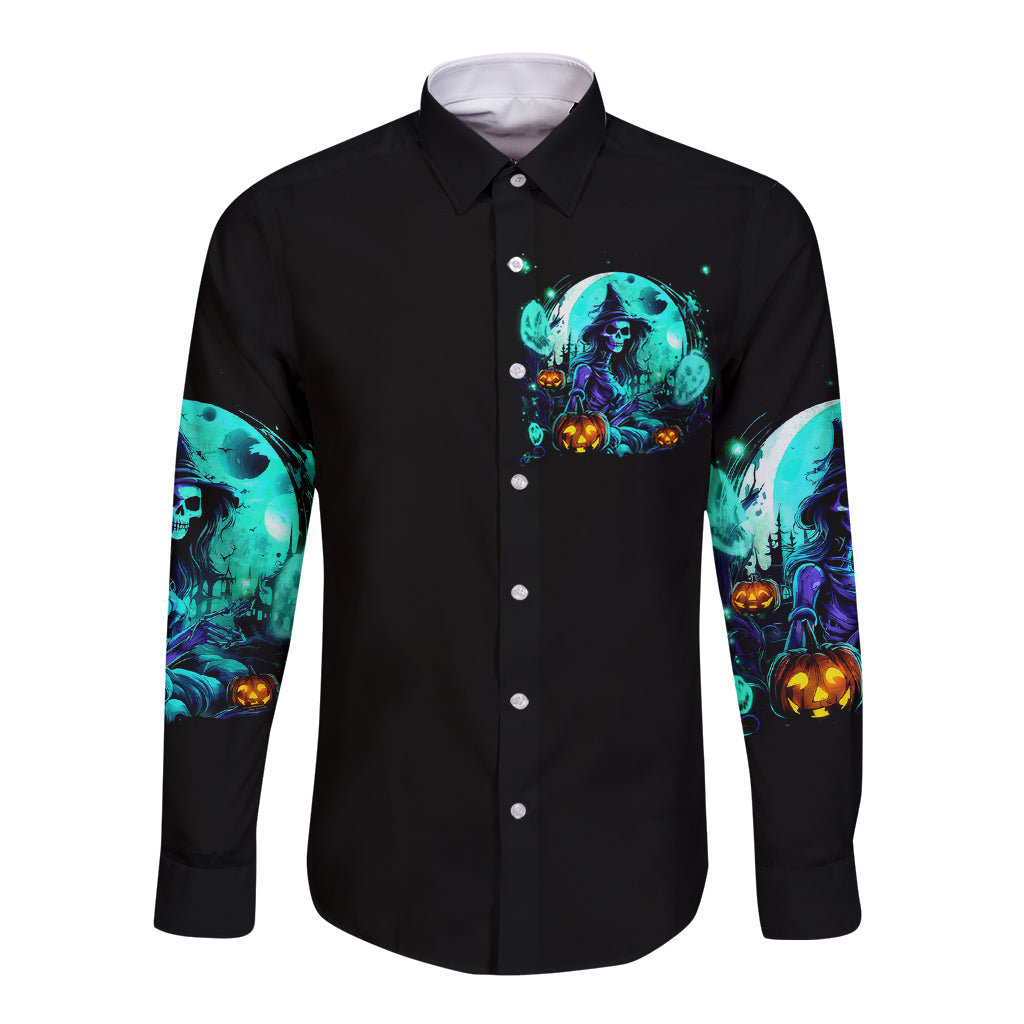 witch-skull-long-sleeve-button-shirt-come-with-us-and-you-will-see-our-halloween