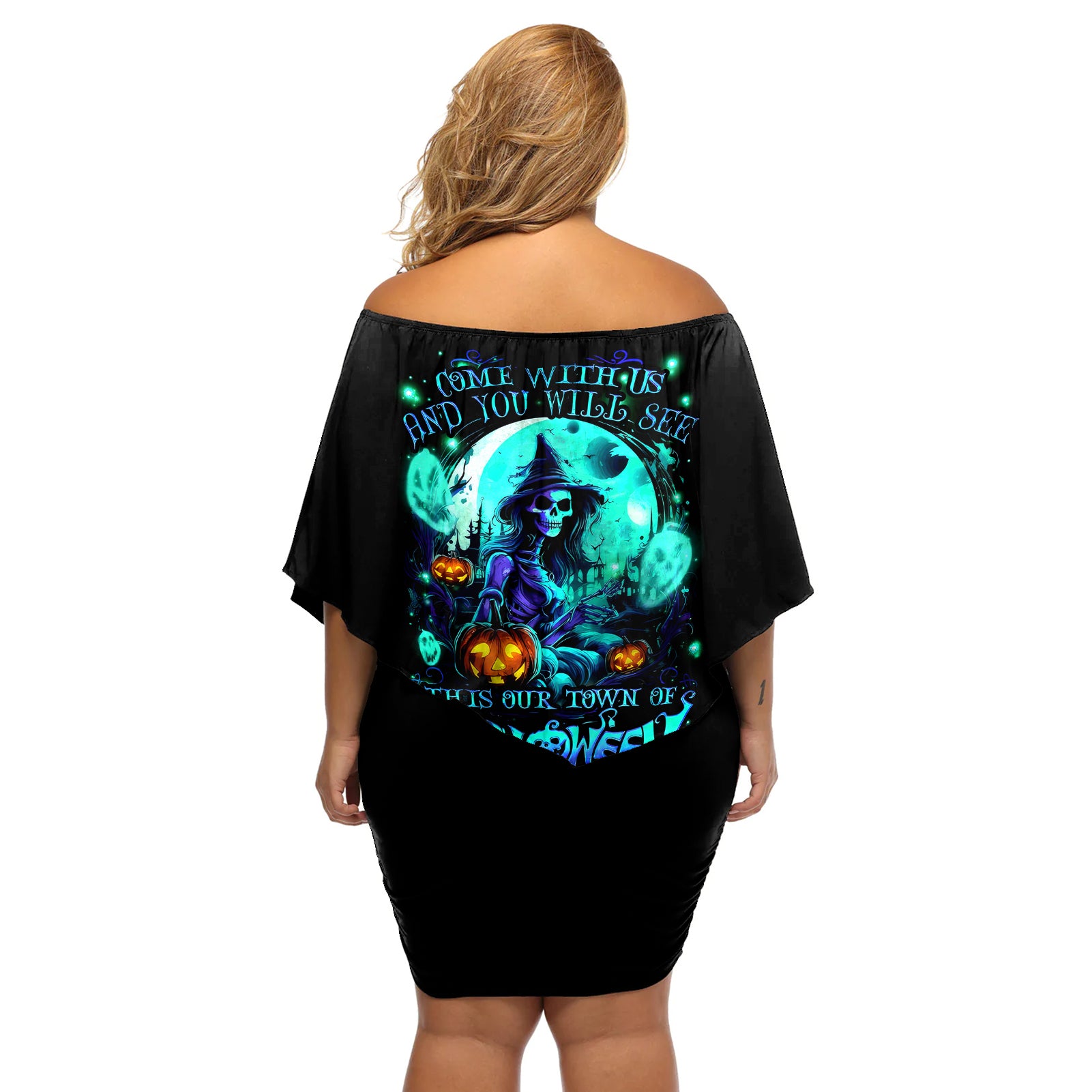 witch-skull-off-shoulder-short-dress-come-with-us-and-you-will-see-our-halloween