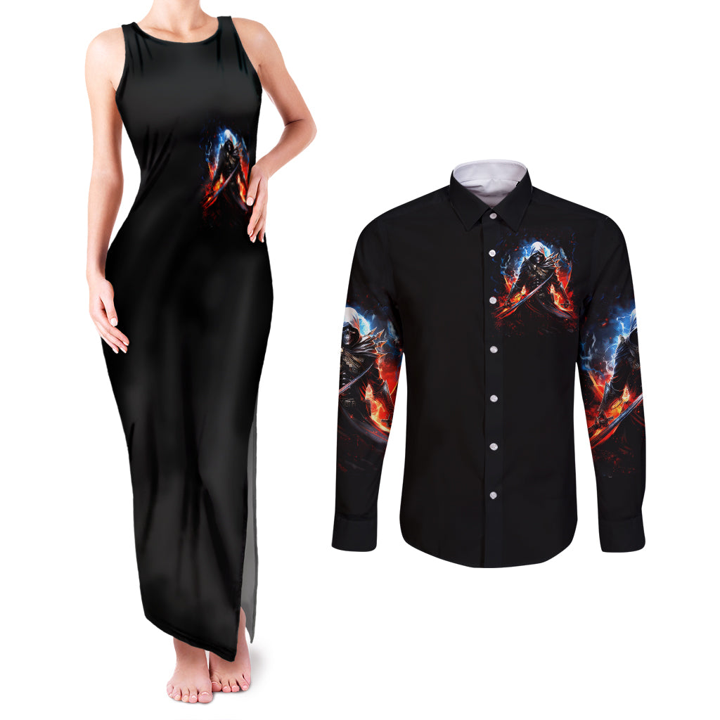 warrior-skull-couples-matching-tank-maxi-dress-and-long-sleeve-button-shirts-dont-piss-off-old-people