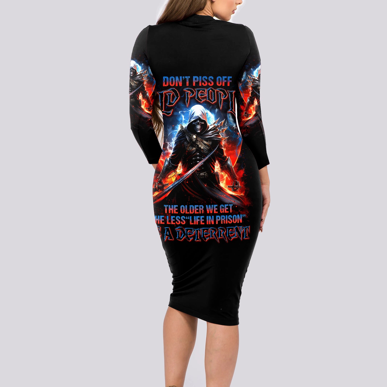 warrior-skull-long-sleeve-bodycon-dress-dont-piss-off-old-people