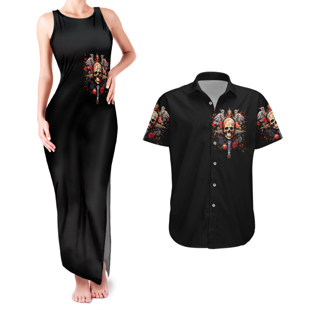 cross-skull-couples-matching-tank-maxi-dress-and-hawaiian-shirt-honesty-loyalty-and-respect-worth-more-than-gold-diamond