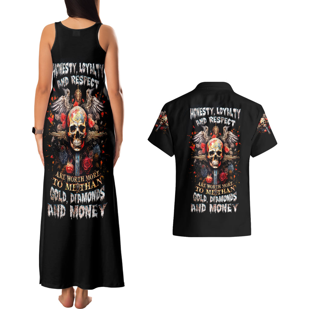cross-skull-couples-matching-tank-maxi-dress-and-hawaiian-shirt-honesty-loyalty-and-respect-worth-more-than-gold-diamond