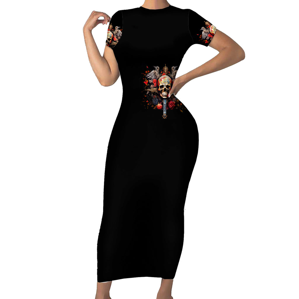 cross-skull-short-sleeve-bodycon-dress-honesty-loyalty-and-respect-worth-more-than-gold-diamond