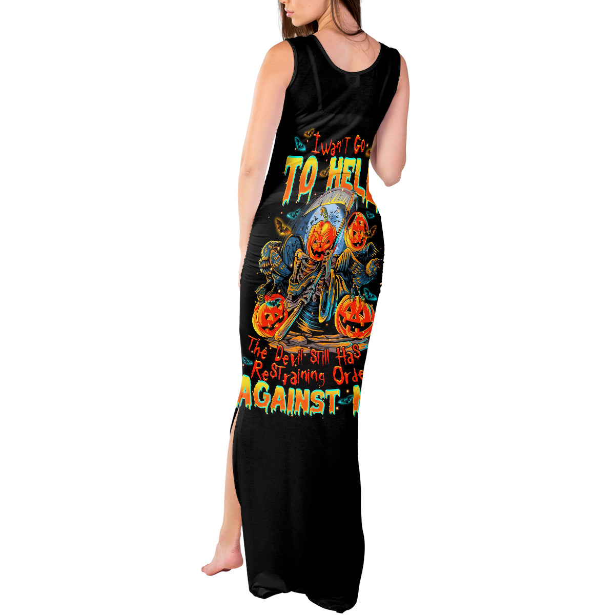 pumpkin-skull-tank-maxi-dress-i-want-go-to-hell-the-devil-still-restraining-against-me