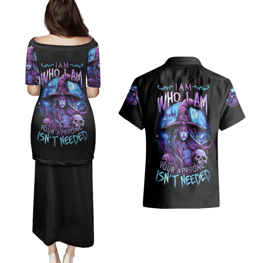 witch-skull-couples-matching-puletasi-dress-and-hawaiian-shirt-iam-who-iam-your-approval-isnt-need