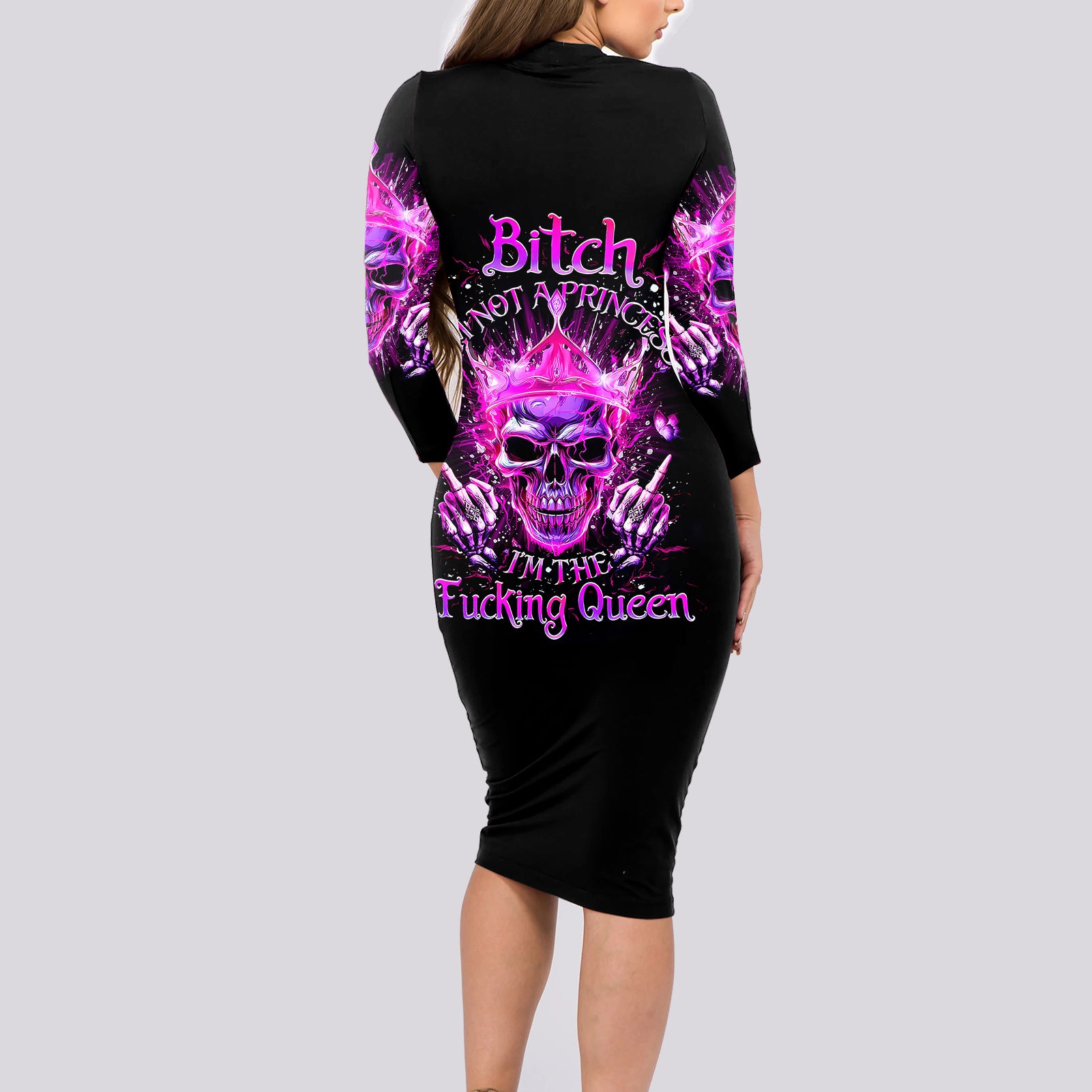 queen-skull-long-sleeve-bodycon-dress-bitch-im-not-a-princess-im-the-fucking-queen