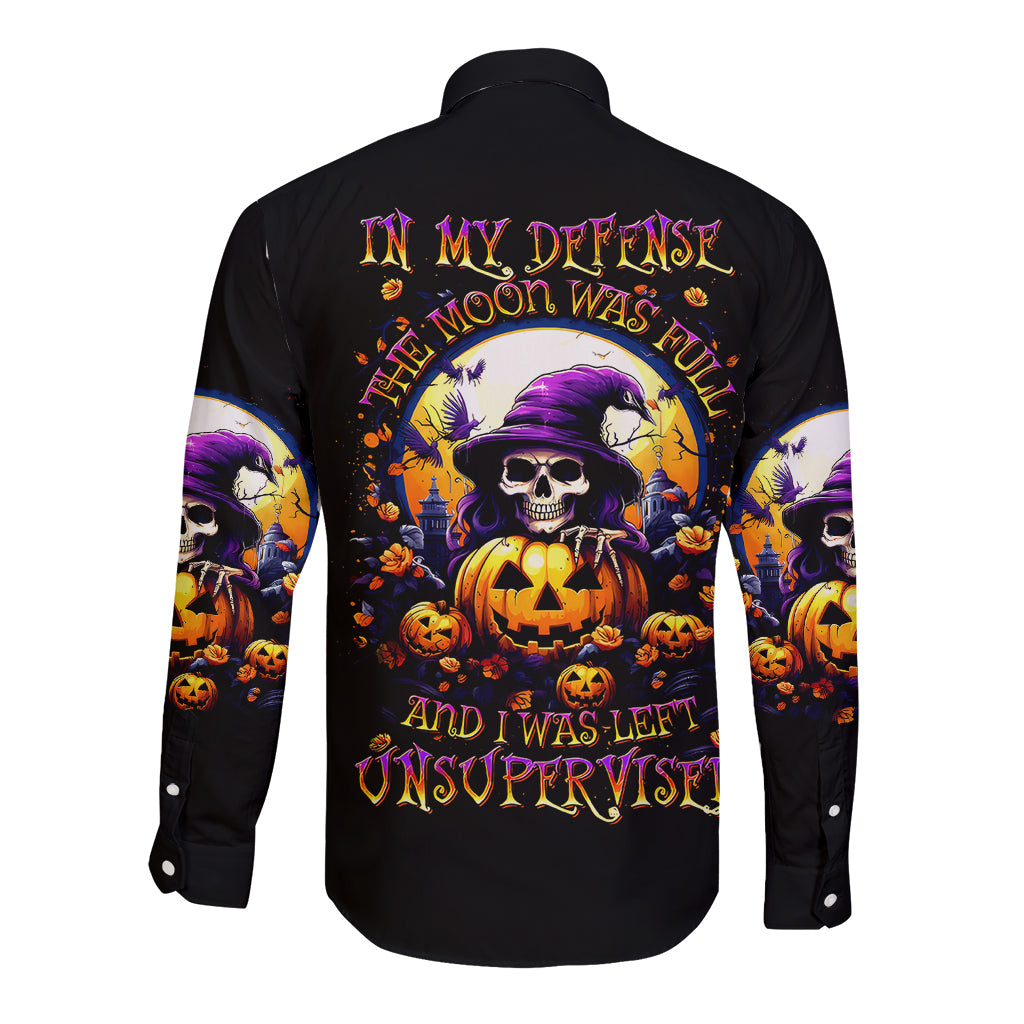 pumpkin-witch-skull-long-sleeve-button-shirt-in-my-defense-the-moon-was-full-and-i-was-left-unsupervided