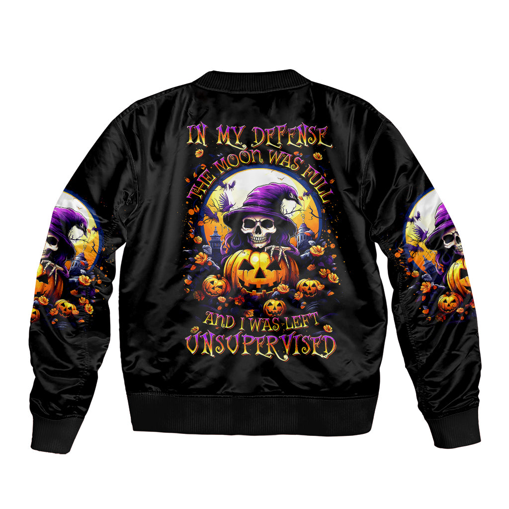 pumpkin-witch-skull-sleeve-zip-bomber-jacket-in-my-defense-the-moon-was-full-and-i-was-left-unsupervided