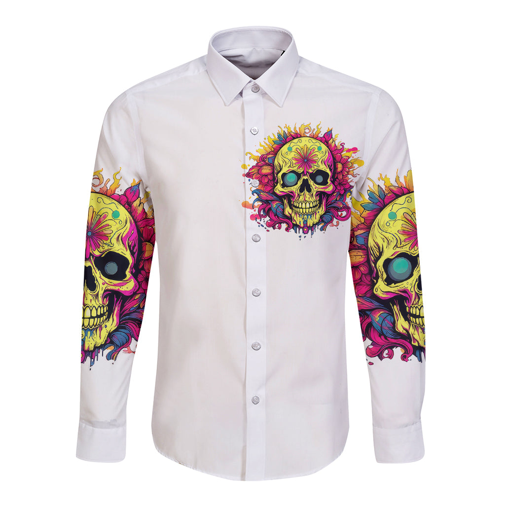 flower-skull-long-sleeve-button-shirt-judge-me-when-youre-perfect-otherwise-shut-up