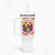 Flower Skull Tumbler With Handle Judge Me When You're Perfect Otherwise Shut Up