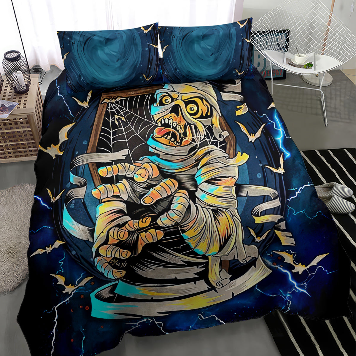 Mummy Skull Bedding Set I'm Going To Hell to Pick You Up