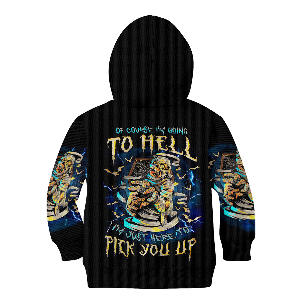 Mummy Skull Kid Hoodie I'm Going To Hell to Pick You Up