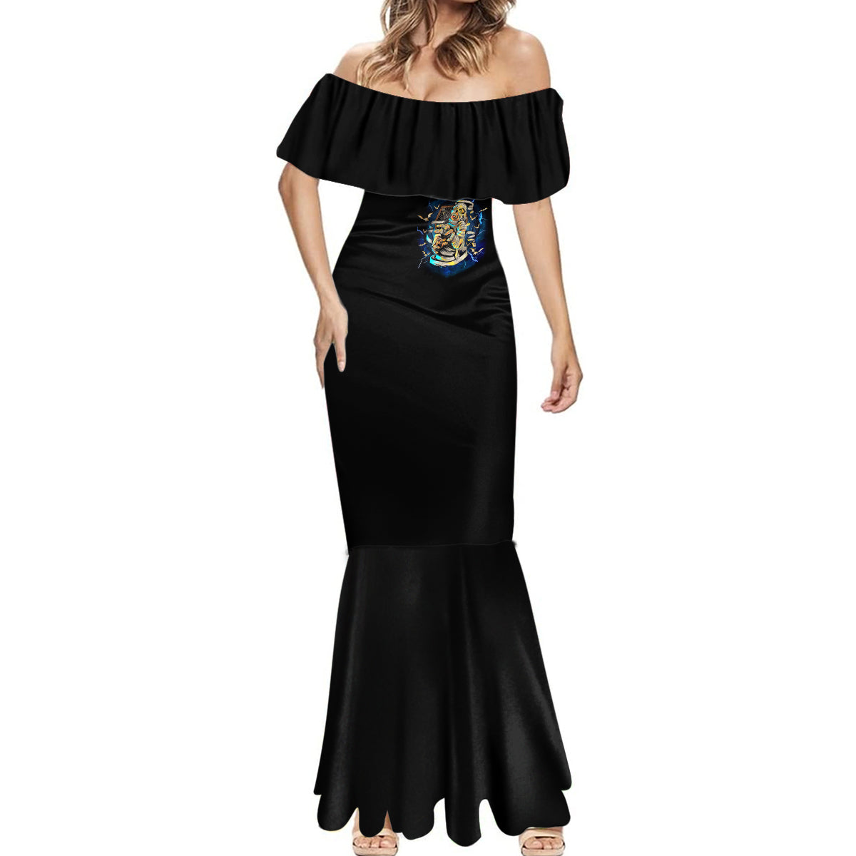 mummy-skull-mermaid-dress-im-going-to-hell-to-pick-you-up