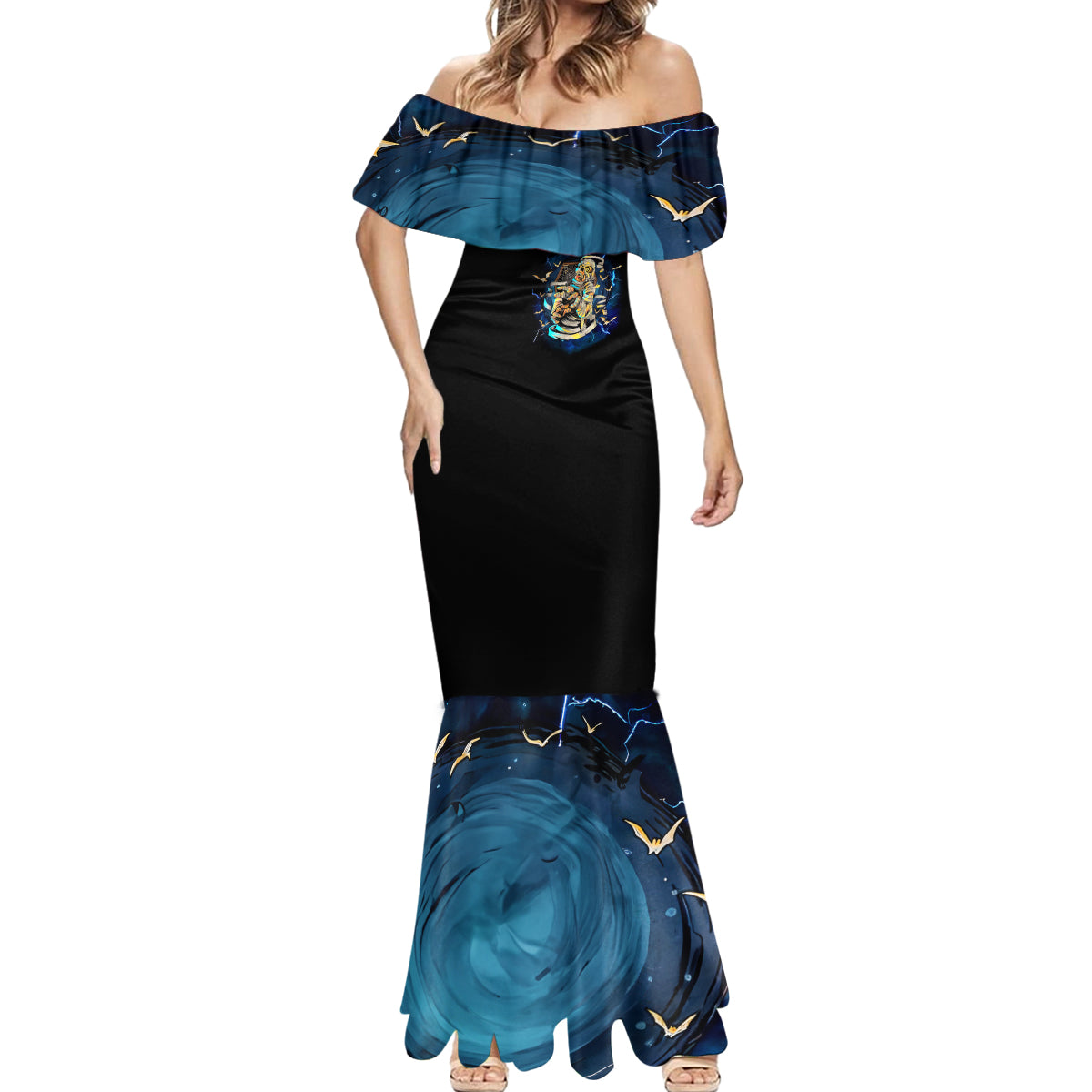 Mummy Skull Mermaid Dress I'm Going To Hell to Pick You Up