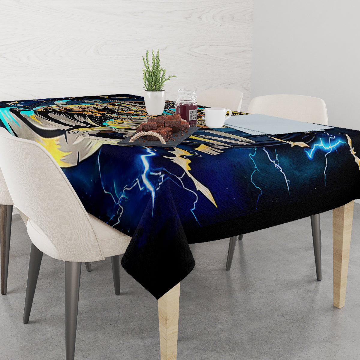 Mummy Skull Tablecloth I'm Going To Hell to Pick You Up