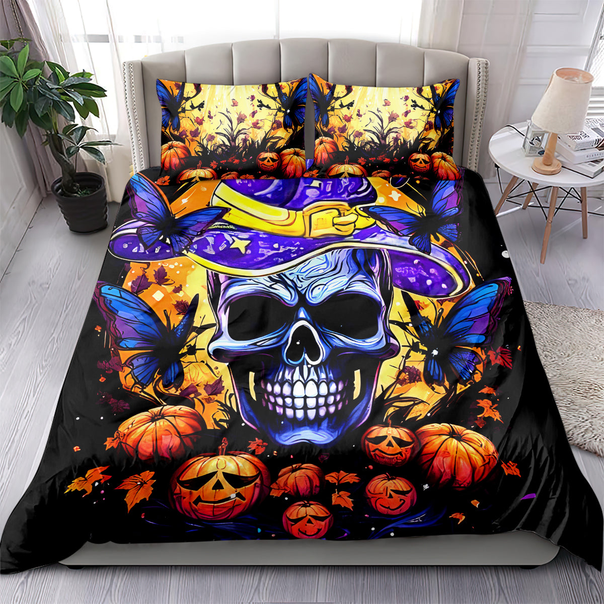 Halloween Skull Bedding Set Please Excuse My Resting Witch Face