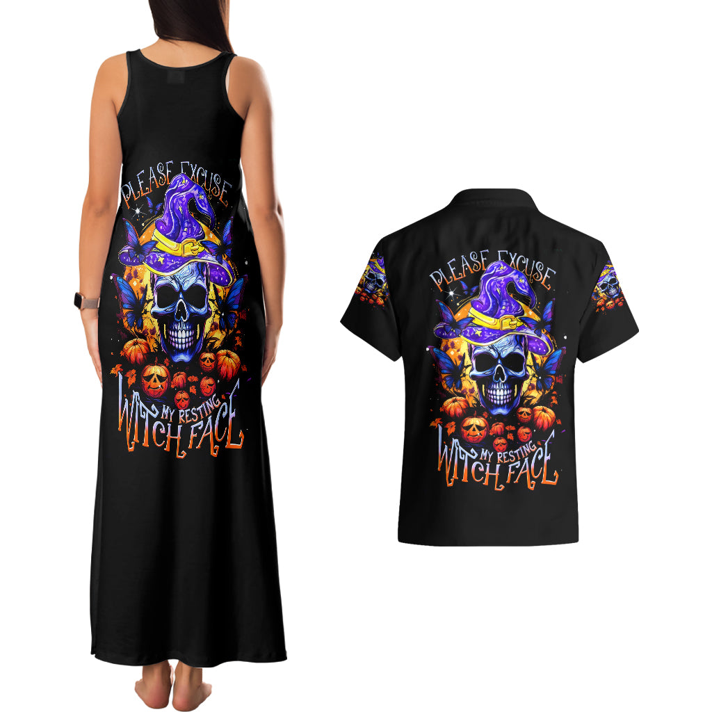 halloween-skull-couples-matching-tank-maxi-dress-and-hawaiian-shirt-please-excuse-my-resting-witch-face