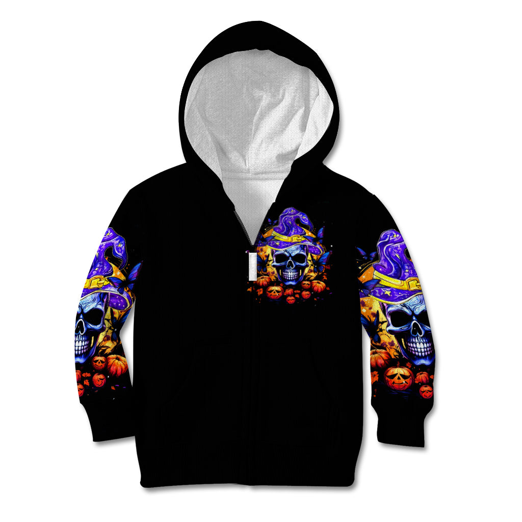 Halloween Skull Kid Hoodie Please Excuse My Resting Witch Face
