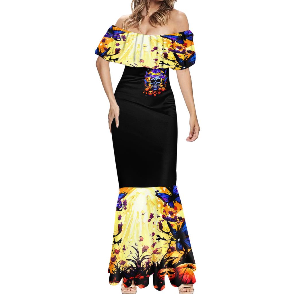 Halloween Skull Mermaid Dress Please Excuse My Resting Witch Face