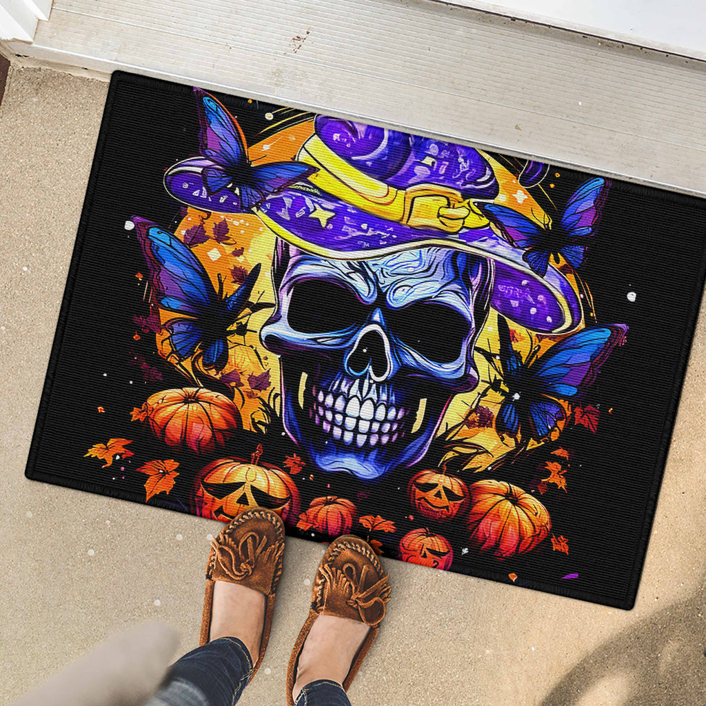 Halloween Skull Rubber Doormat Please Excuse My Resting Witch Face