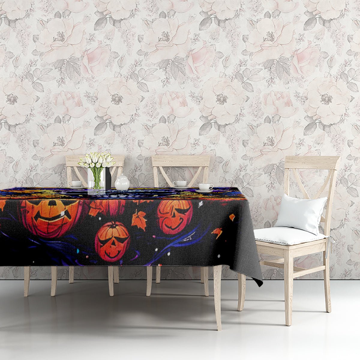 Halloween Skull Tablecloth Please Excuse My Resting Witch Face
