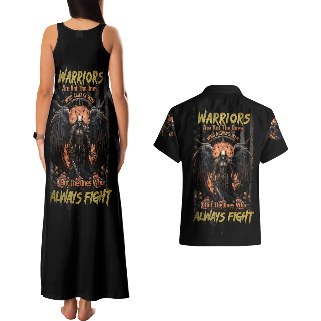 warrior-skull-couples-matching-tank-maxi-dress-and-hawaiian-shirt-warriors-are-the-one-who-always-fight