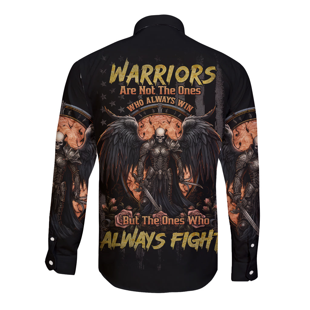 warrior-skull-long-sleeve-button-shirt-warriors-are-the-one-who-always-fight