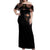 Warrior Skull Off Shoulder Maxi Dress Warriors Are The One Who Always Fight
