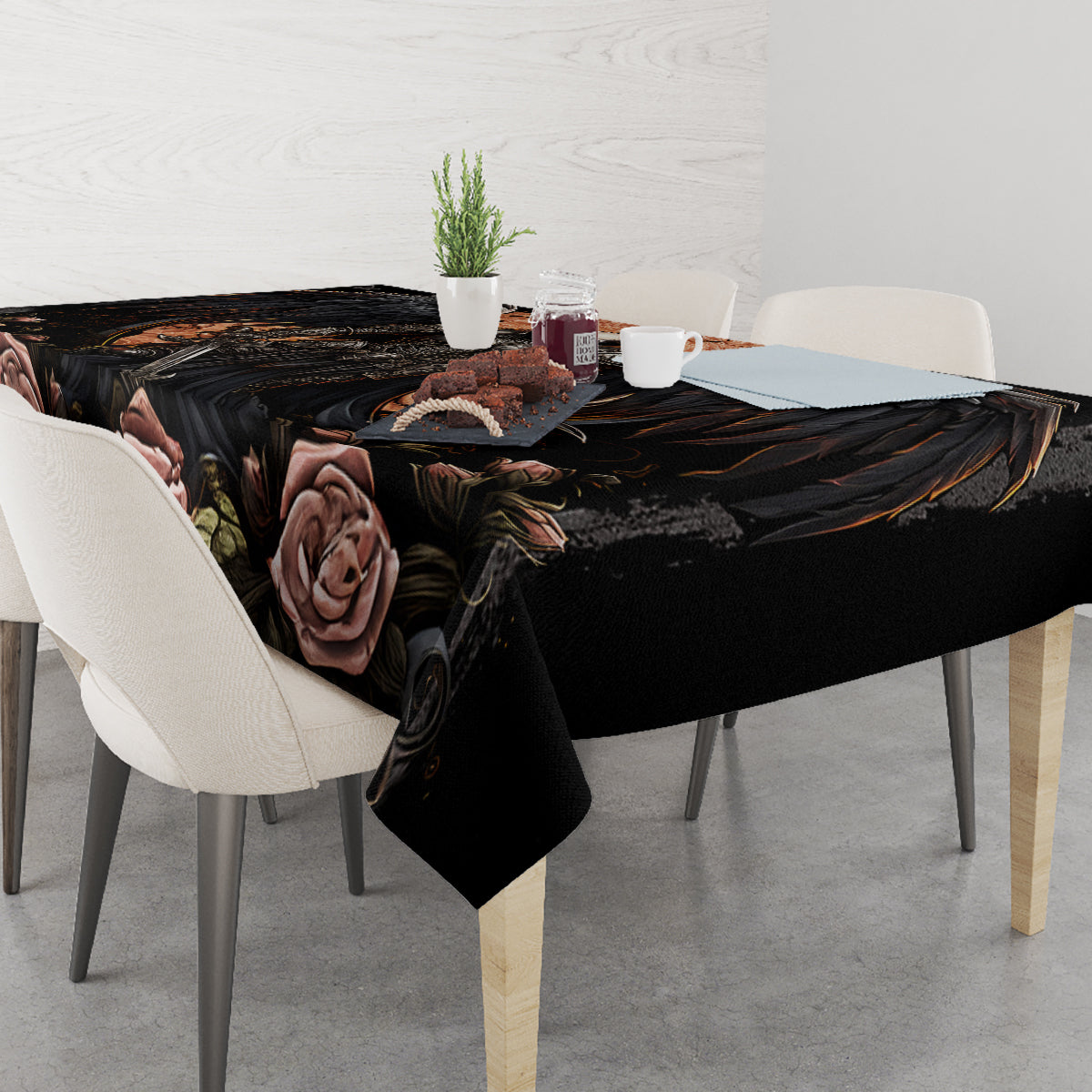 Warrior Skull Tablecloth Warriors Are The One Who Always Fight