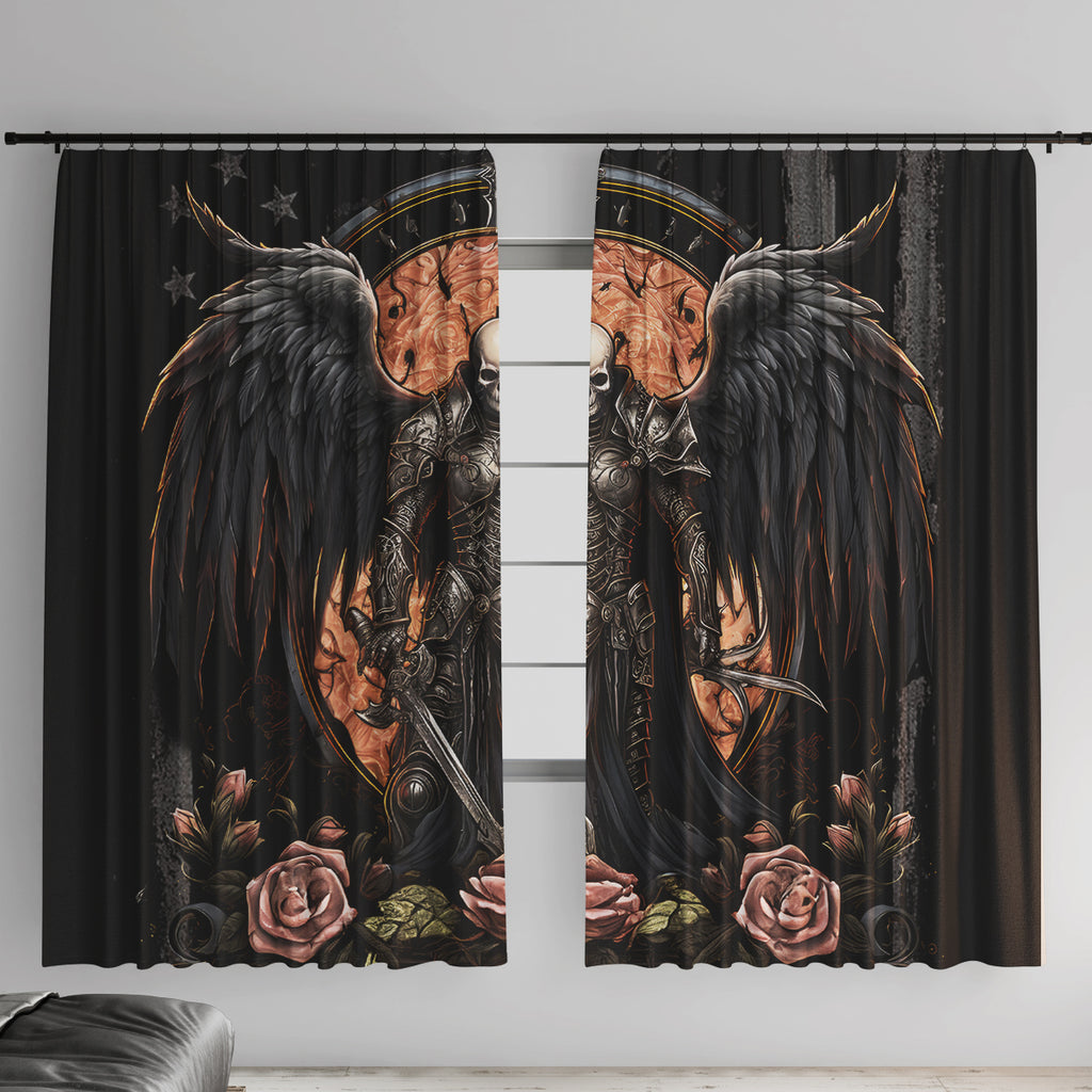 Warrior Skull Window Curtain Warriors Are The One Who Always Fight