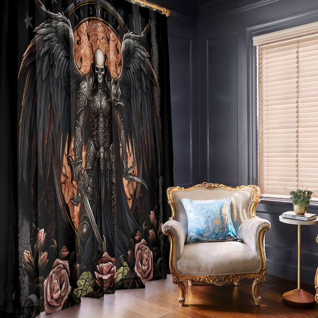 Warrior Skull Window Curtain Warriors Are The One Who Always Fight