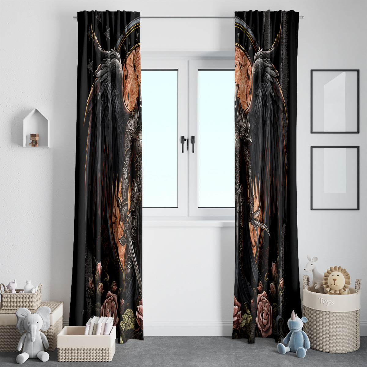 Warrior Skull Window Curtain Warriors Are The One Who Always Fight