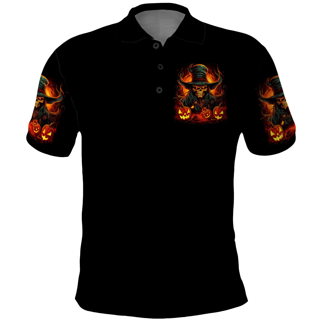 Witch Skull Polo Shirt Witches With Hitches