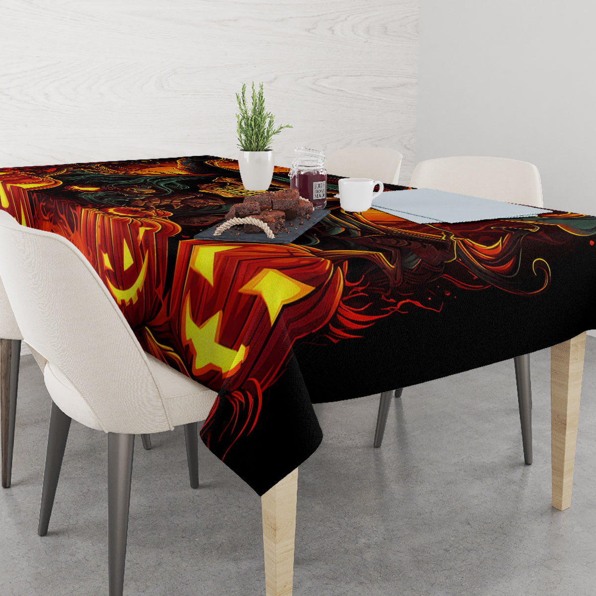 Witch Skull Tablecloth Witches With Hitches